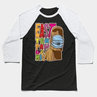 Easter Pandemic Moai Easter Island Baseball T-Shirt